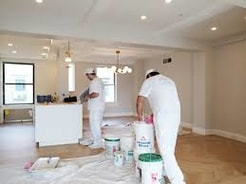 Picture of drywall crew in a New York City Apartment.